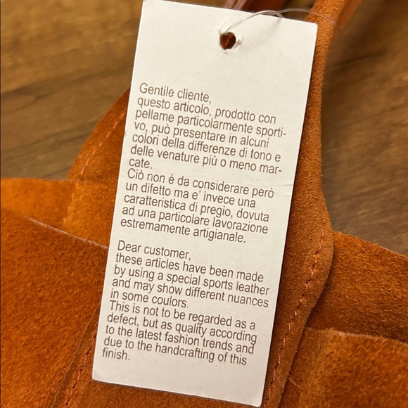 Vera Pelle Suede Bag, NWT - Picture 5 of 9